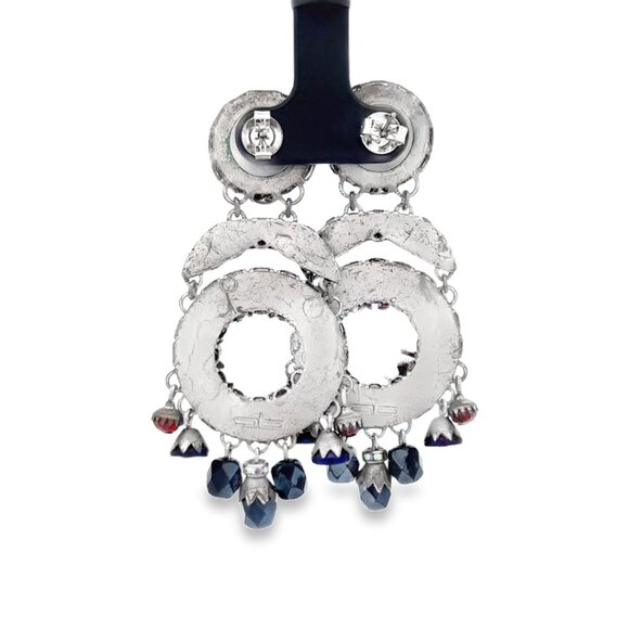 Ayala Bar Grey + Navy Earrings - Picture 2 of 2